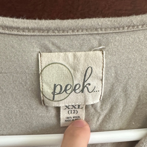 Peek Cream Ruffled Tank Top - Picture 2 of 3